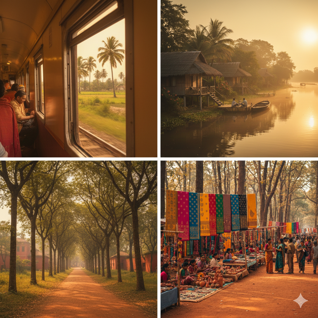 From Kolkata to Bolpur: Weekend Escape to Shantiniketan ; Resort Neel Nirjan